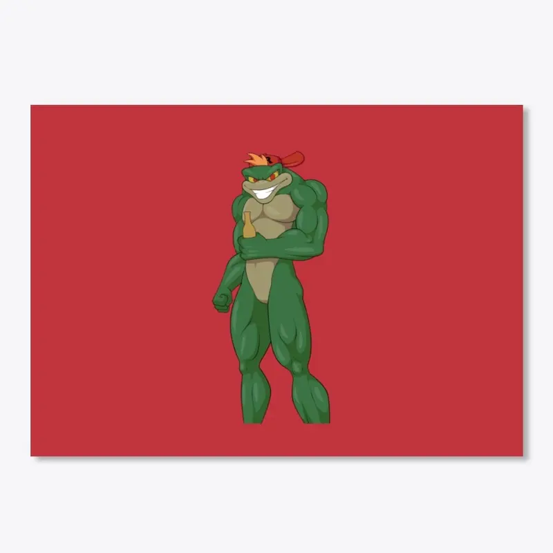 Boozin' Frog Sticker